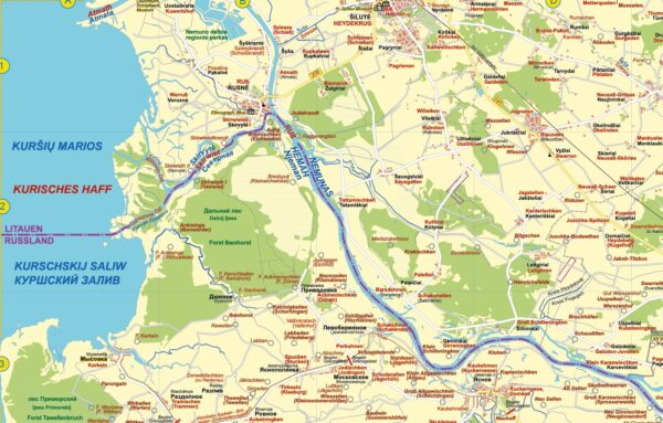 Ausschnitt Mündungegebiet der Memel