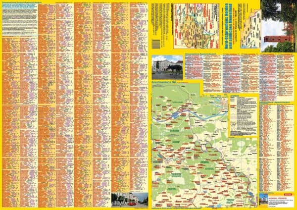 Landkarte Nord-Ostpreußens Norden und südliches Memelland Rückseite