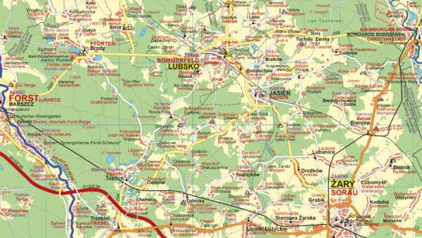 Nebenkarte im Maßstab 1:200.000