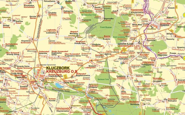 Oberschlesiens Norden_Ausschnitt Kreuzburg/Kluczbork