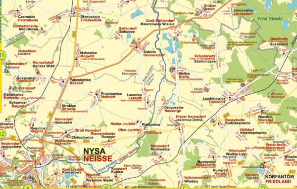 Oberschlesiens Norden_Ausschnitt Neisse/Nysa
