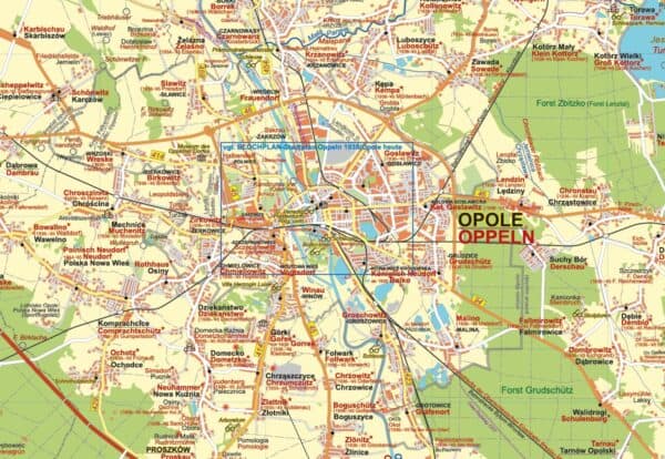 Oberschlesiens Norden_Ausschnitt Oppeln/Opole