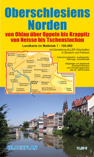 Landkarte Oberschlesiens Norden