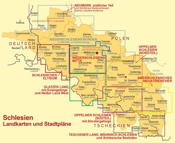 Schlesien Karte Deutsche Ortsnamen