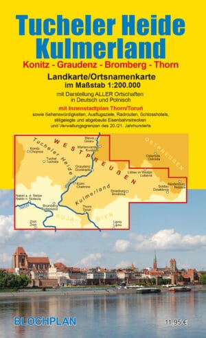 Landkarte Tucheler Heide/Kulmerland