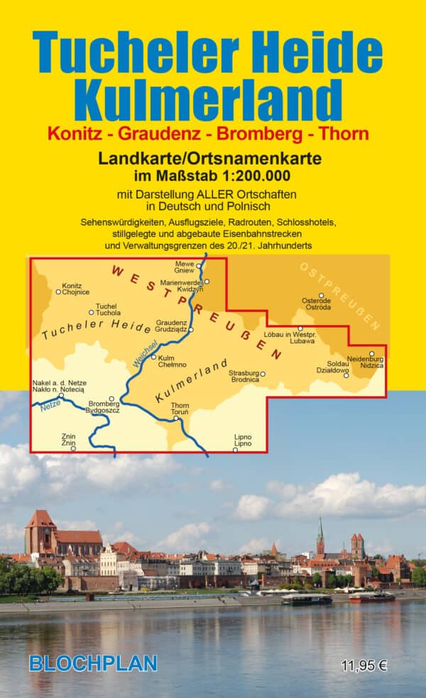 Landkarte Tucheler Heide/Kulmerland